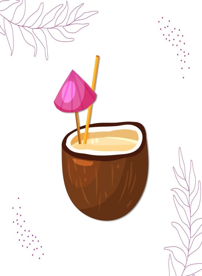 Bhai Please Coconut Brown Wooden Fridge Magnet (Pack of 1) Food and Drink Gift and Decoration - Image 3